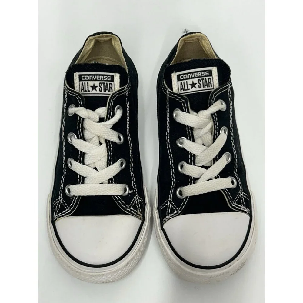 Converse Chuck Taylor Black All Star Toddler Shoes 7J235 US Size 10